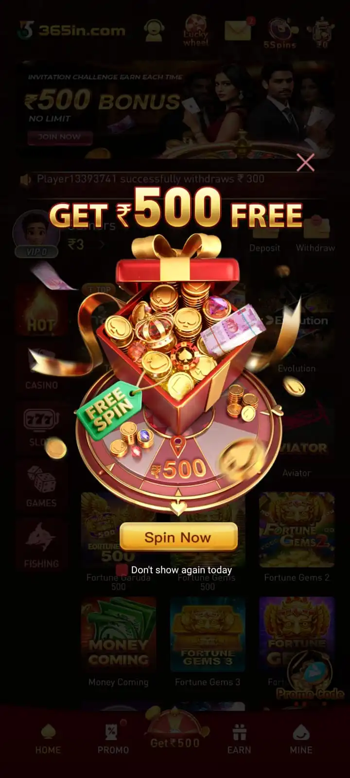 365in Game Download plya and win