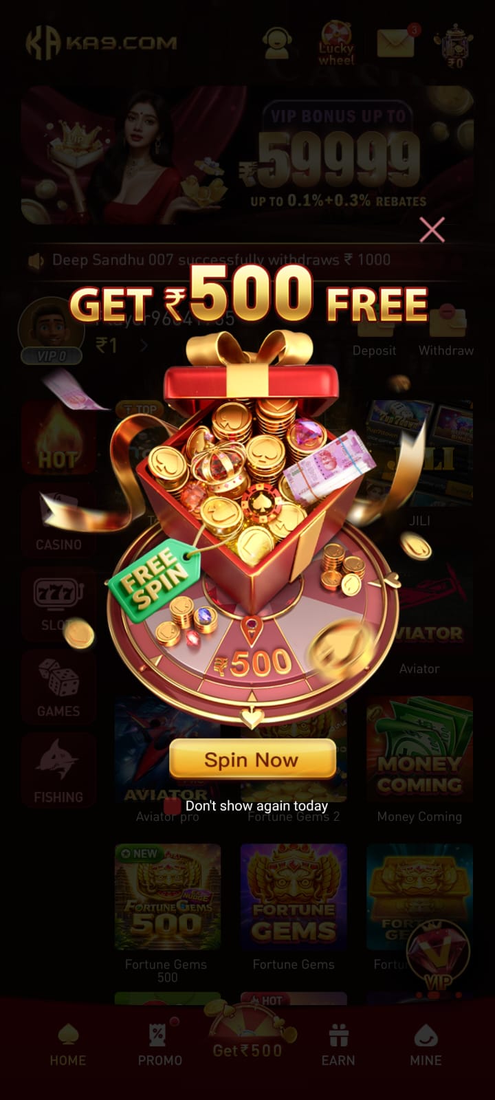KA9 GAME REWARDS