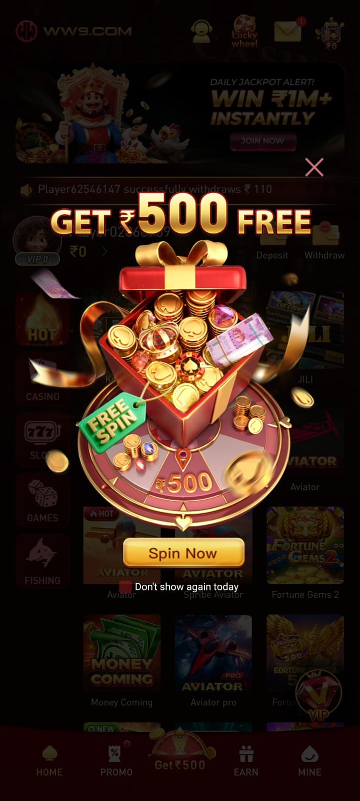 WW9 GAME BONUS